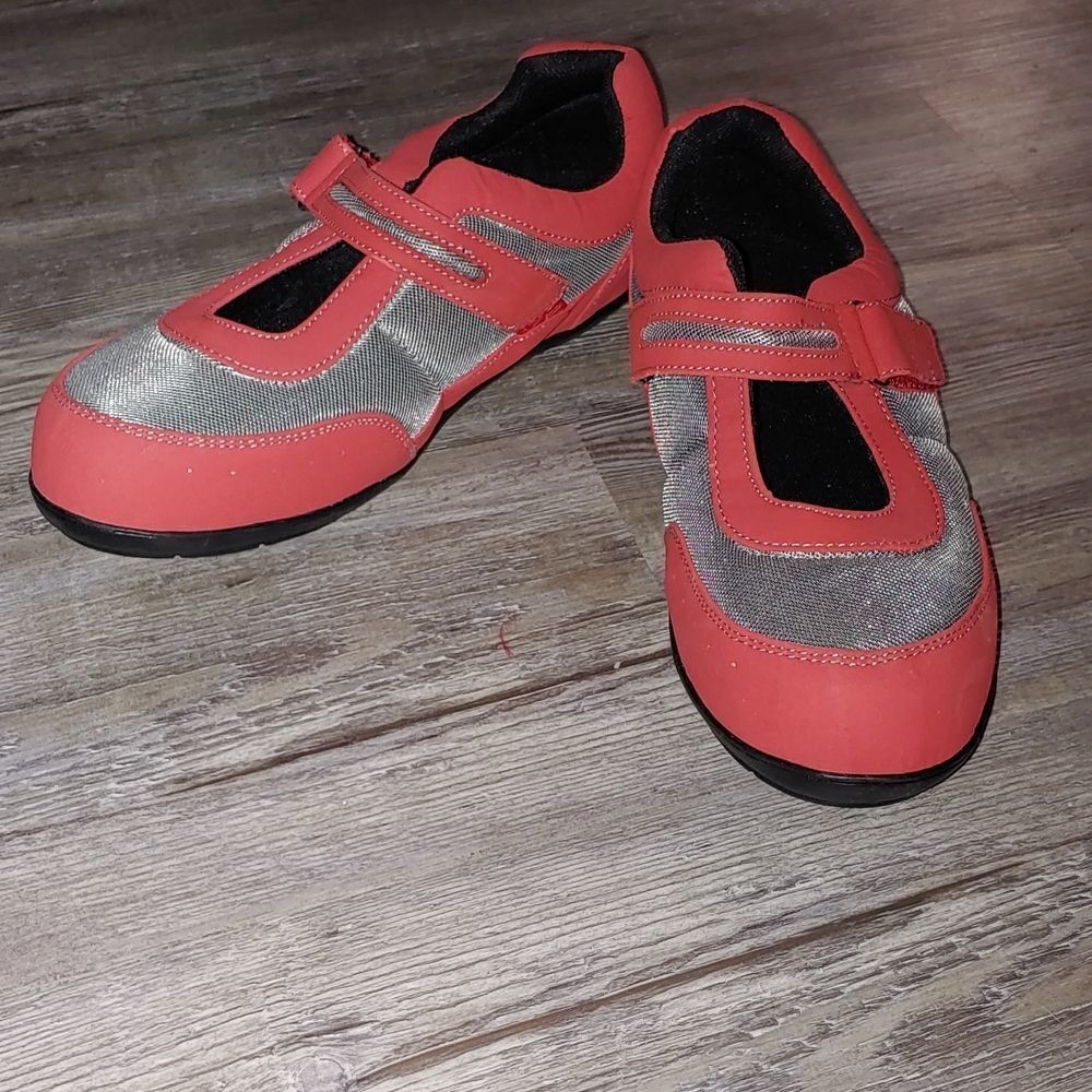 Dr Zen 10903 Melissa Red Diabetic Comfort Walking Mary Janes shoes Womens 8.5 XW